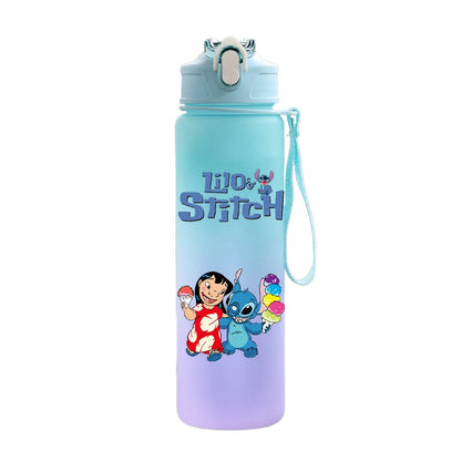 Disney Lilo & Stitch 750ML Water Bottle – Large Capacity Portable Cartoon Cup for Kids