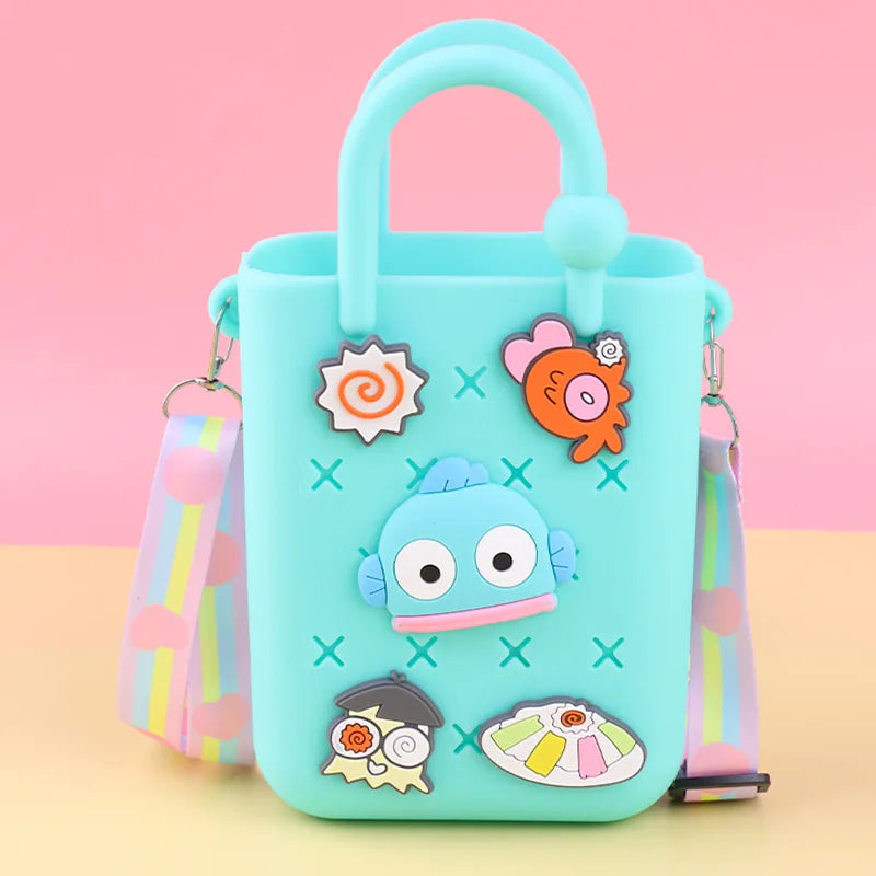 Kawaii Cartoon Mini Crossbody Handbag – Cute Anime Character Shoulder Bag for Kids & Girls